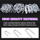 Galvanised Staples U Nails 20mm 30mm 40mm 50mm – Fencing, Netting & Chicken Wire Fixing Staples for Timber Posts