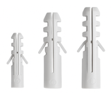 Wall Plugs – Heavy Duty Rimless Grey Nylon Fixings (8x40mm, 10x50mm, 12x60mm) for Masonry, Brick & Concrete