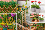 Garden Cane Safety Caps – Soft Rubber End Protectors for Bamboo Plant Stakes – Flexible Weatherproof Covers for Plant Support Canes Pack of 4