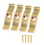 4x Solid Brass Turn Button Latch 38mm (1.5") – Rabbit Hutch Door Catch, Cupboard & Cabinet Lock Fastener