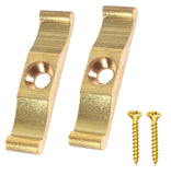 Solid Brass Turn Buttons 38mm (1.5") – Cabinet, Cupboard, Wardrobe, Shed & Gate Latch Catch Lock with Screws