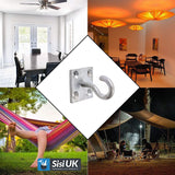 Galvanised Hook on Plate 50mm (2") Square – Heavy Duty Wall Mount Utility Hook for Shed, Garage, Gate & Storage