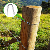 Galvanised Staples U Nails 20mm 30mm 40mm 50mm – Fencing, Netting & Chicken Wire Fixing Staples for Timber Posts