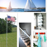 Galvanized Cleat Hooks 75mm (3") & 100mm (4") – Heavy Duty Rope Cleat Hook for Washing Line, Boat, Garage & Wall Mount