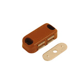 Magnetic Catch – Cabinet & Cupboard Door Latch with Strike Plate – White or Brown – Strong Hold for Kitchen, Wardrobe & Drawer