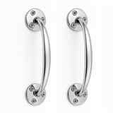 ow Cabinet Handle Pair (2 Pack) – Chrome, Brass & Polished Aluminium – 150mm / 175mm Cupboard & Drawer Pulls