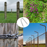 Galvanised Staples U Nails 20mm 30mm 40mm 50mm – Fencing, Netting & Chicken Wire Fixing Staples for Timber Posts