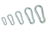 Snap Hooks – Bright Zinc Plated – Sizes M4, M5, M6, M8, M10 – Heavy Duty Carabiner Style Clips for Chains, Ropes & DIY