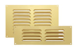 Gold Aluminium Louvre Air Vent Cover – Adjustable Ventilation Grille with Flyscreen – Sizes 9"x3", 9"x6"