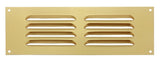 Gold Aluminium Louvre Air Vent Cover – Adjustable Ventilation Grille with Flyscreen – Sizes 9"x3", 9"x6"