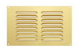 Gold Aluminium Louvre Air Vent Cover – Adjustable Ventilation Grille with Flyscreen – Sizes 9"x3", 9"x6"