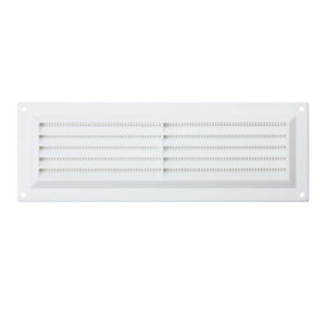 White Plastic Louvre Air Vent Cover – Adjustable Ventilation Grille with Flyscreen – Sizes 9"x3", 9"x6", 9"x9"