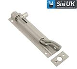 Satin Aluminium Barrel Bolt – Straight & Necked – Sizes 38mm, 50mm, 75mm, 100mm, 150mm – Bathroom, Toilet & Shed Door Latches