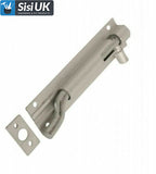 Satin Aluminium Barrel Bolt – Straight & Necked – Sizes 38mm, 50mm, 75mm, 100mm, 150mm – Bathroom, Toilet & Shed Door Latches