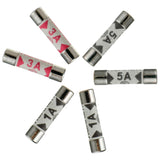 Small Fuses Shaver Adaptor Fuse 1A BS646 Electrical Plug Mixed mini fuses 1, 3, and 5 amp (2 of each)