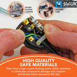 Small Fuses Shaver Adaptor Fuse 1A BS646 Electrical Plug Mixed mini fuses 1, 3, and 5 amp (2 of each)