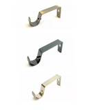 Curtain Rod Brackets – Wall Mount Rod Supports for 19mm & 28mm Poles – Antique Bronze, Chrome, Black Finish