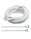 White Curtain Wire  – Flexible Indoor Net Wire for Lightweight Curtains, Voiles and Swags