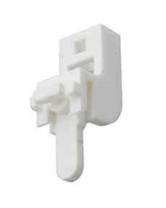Swish Sologlyde Leverlock Curtain Track Bracket – White PVC Wall Fixing Support for Curtain Rails
