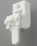 Swish Sologlyde Leverlock Curtain Track Bracket – White PVC Wall Fixing Support for Curtain Rails