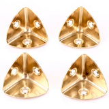 28mm Case Corners – Nickel Plated (NP) & Electro Brass (EB) – Pack of 4 Decorative Metal Trunk, Box & Furniture Protectors