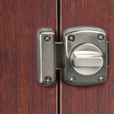 Bathroom Door Lock – Chrome or Brass Privacy Turn & Release Bolt – Toilet Twist Latch for WC/Bathroom Doors