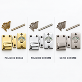 Indicator Bolt – Brass, Polished Chrome & Satin Chrome Privacy Door Lock for Bathroom, Toilet, Cubicle & Changing Room