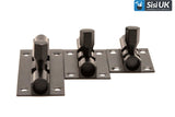 Matt Black Slide Bolts – Straight & Necked – Sizes 38mm, 50mm, 75mm – Bathroom, Toilet & Shed Door Latches