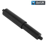 Toilet Roll Spindle White or Black Spring Loaded Tissue Paper Loo Holder Roller - Sisi UK Ltd