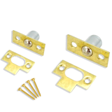 Bales Catch – 16mm & 19mm – Electro Brass (EB) or Nickel Plated (NP) Cabinet & Box Door Catch Latch