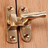 Showcase Fastener – 40mm Cabinet Display Lock Clip – Chrome or Brass Finish for Cupboards, Doors, and Showcases