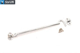 Polished Chrome Cabin Hooks – Heavy-Duty Door, Gate & Window Latches – Sizes 2" to 12" (50mm–300mm)