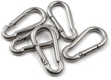 Snap Hooks – Bright Zinc Plated – Sizes M4, M5, M6, M8, M10 – Heavy Duty Carabiner Style Clips for Chains, Ropes & DIY