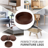 Rubber Castor Cups – Soft Non-Slip Floor Protectors for Hard Floors – Small 50mm & Large 63mm