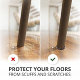 Rubber Castor Cups – Soft Non-Slip Floor Protectors for Hard Floors – Small 50mm & Large 63mm