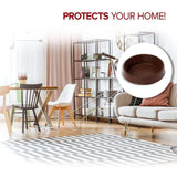 Rubber Castor Cups – Soft Non-Slip Floor Protectors for Hard Floors – Small 50mm & Large 63mm