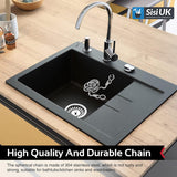 bath/kitchen sink Chrome Ball chain - 12'' - Sisi UK Ltd
