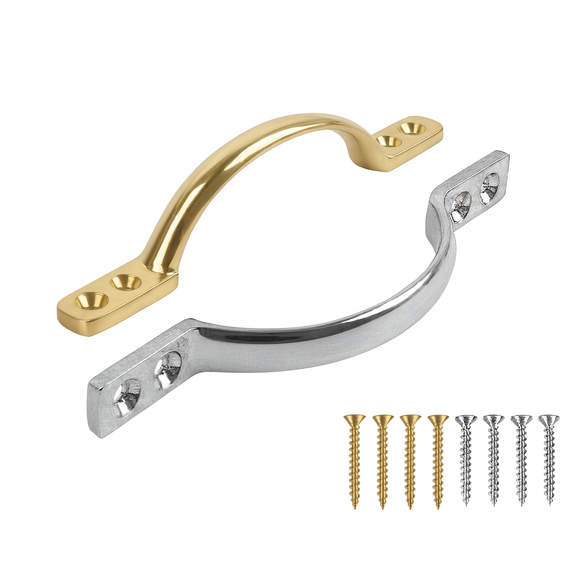 Pull Handle 5 Inch (125mm) – Bow Handle for Furniture, Cabinets, Cupboards & Sash Windows