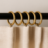 Curtain Rod Rings 28mm 32mm 37mm – Black, Grey, White, Dark Brown, Antique Bronze – Strong Plastic Curtain Rod Rings for Eyelet & Header Drapes