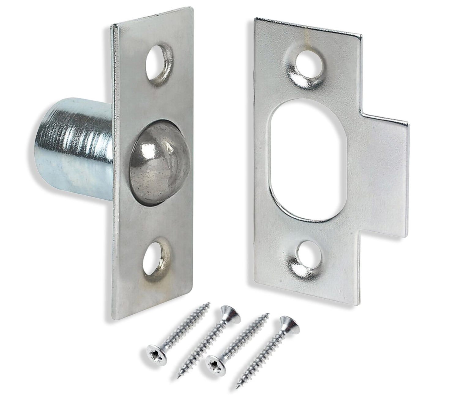 Bales Catch – 16mm & 19mm – Electro Brass (EB) or Nickel Plated (NP) Cabinet & Box Door Catch Latch