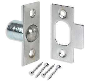 Bales Catch – 16mm & 19mm – Electro Brass (EB) or Nickel Plated (NP) Cabinet & Box Door Catch Latch