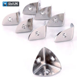 22mm Case Corners – Nickel Plated (NP) – Pack of 4 Decorative Metal Trunk, Box & Furniture Edge Protectors