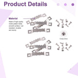 Sawtooth Canvas Chrome  Picture Hangers 45mm with Screws – Frame & Mirror Hanging Brackets for Wall Mounting
