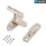 Showcase Fastener – 40mm Cabinet Display Lock Clip – Chrome or Brass Finish for Cupboards, Doors, and Showcases