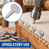 Clout Nails - Heavy Duty - for Wood & Roofing – Galvanised Steel – 13mm, 15mm, 20mm, 25mm – Pack for Joinery, Upholstery & Carpentry