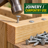 Clout Nails - Heavy Duty - for Wood & Roofing – Galvanised Steel – 13mm, 15mm, 20mm, 25mm – Pack for Joinery, Upholstery & Carpentry