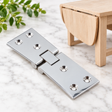 Counter Top Hinge – Drop Leaf Table and Bar Flap Support Hinge ( 100mm x 32mm x 38mm) - Heavy-Duty Chrome