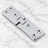 Counter Top Hinge – Drop Leaf Table and Bar Flap Support Hinge ( 100mm x 32mm x 38mm) - Heavy-Duty Chrome