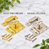 Cupboard Box Catch – EB & NP Finish Latch for Cabinet, Chest, Trunk, Drawer & Storage Box