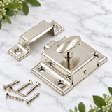 Cupboard Box Catch – EB & NP Finish Latch for Cabinet, Chest, Trunk, Drawer & Storage Box